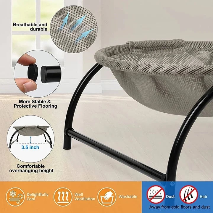 Floor Cat Hammock-With Stand - Image 5