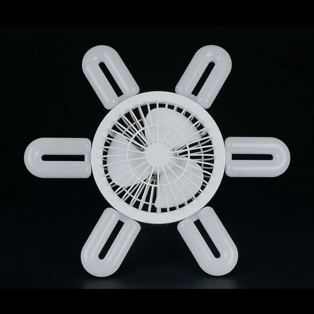 2 in 1 6 Light Foldable Fan - Image 8