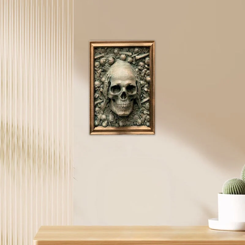 Framaskull 3D Halloween Three Wise Skulls Framed Picture - Image 4