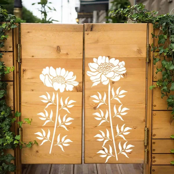 🔥DIY decoration🌻-Garden Fence Large Flower Stencils - Image 10