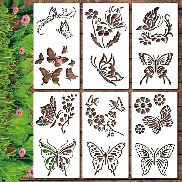 🔥DIY decoration🌻-Garden Fence Large Flower Stencils - Image 4