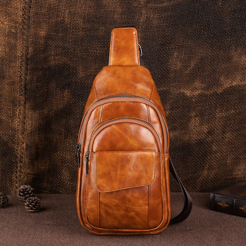 Genuine leather chest cladding, high-end, fashionable and individual - Image 3
