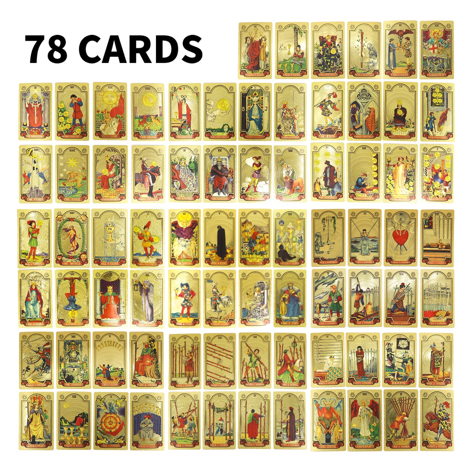 🔥Explore the Mystical World of Tarot Gold Foil Tarot (Buy 2 Free Shipping) - Image 6