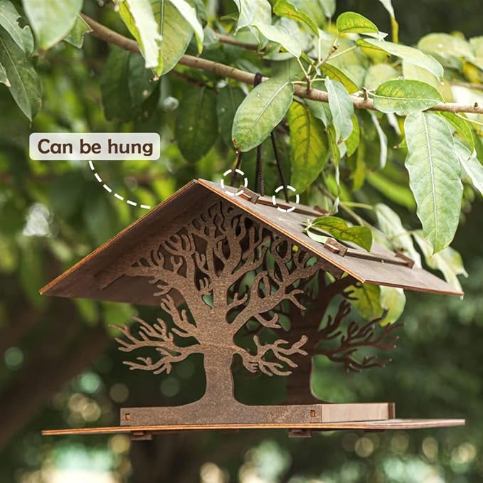 Hanging Wood Bird Houses - Image 11