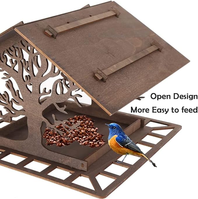 Hanging Wood Bird Houses - Image 15
