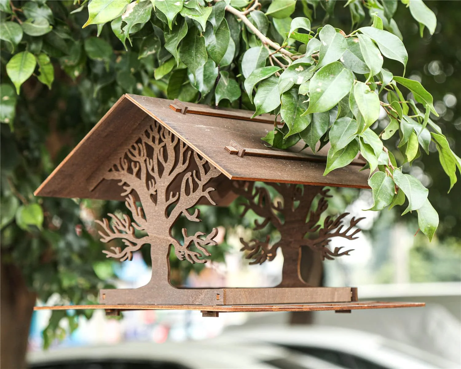 Hanging Wood Bird Houses - Image 7