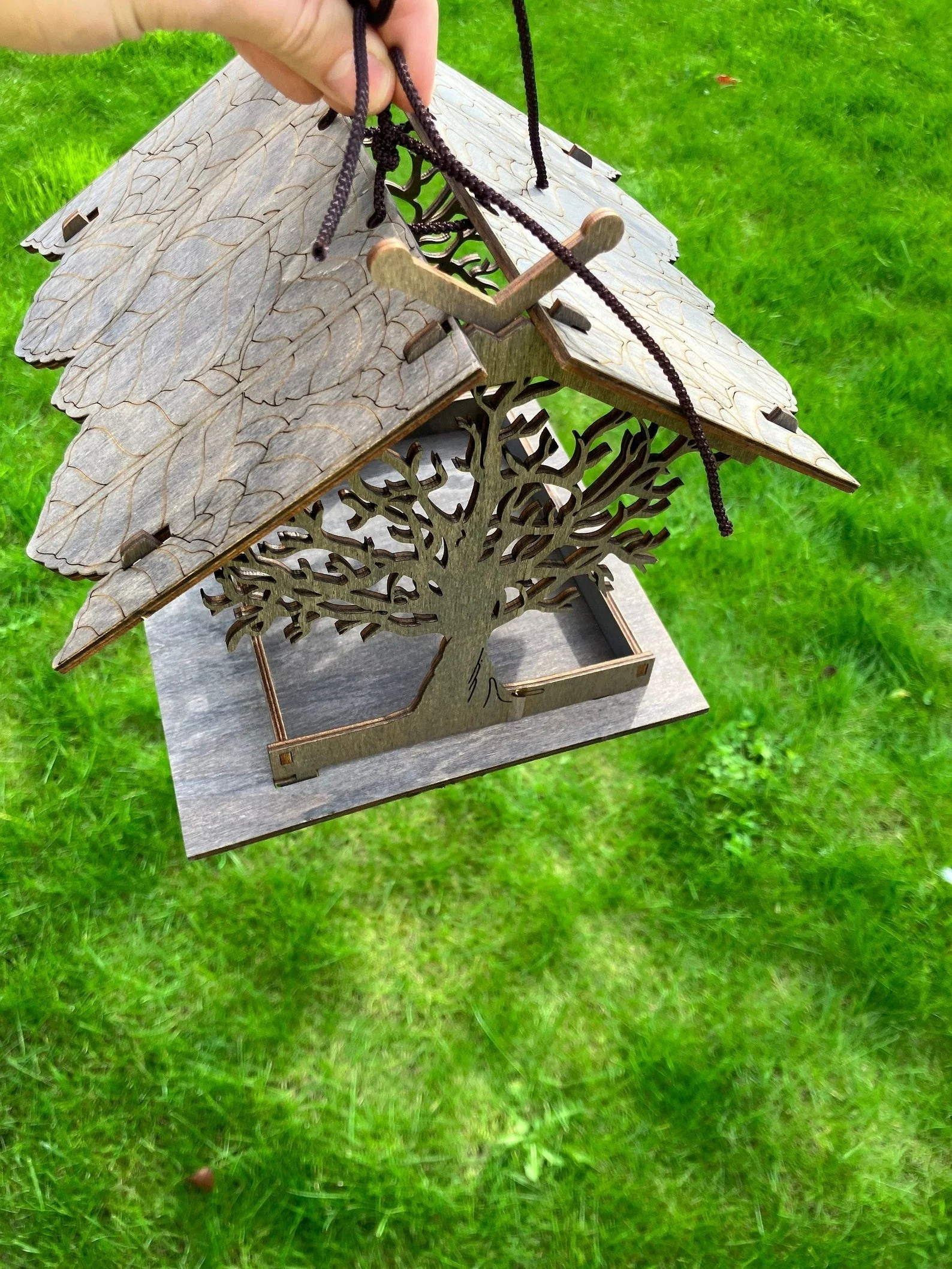 Hanging Wood Bird Houses - Image 9