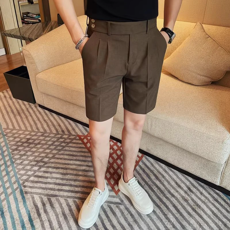 High-end five-point suit trousers, versatile suit shorts - Image 4