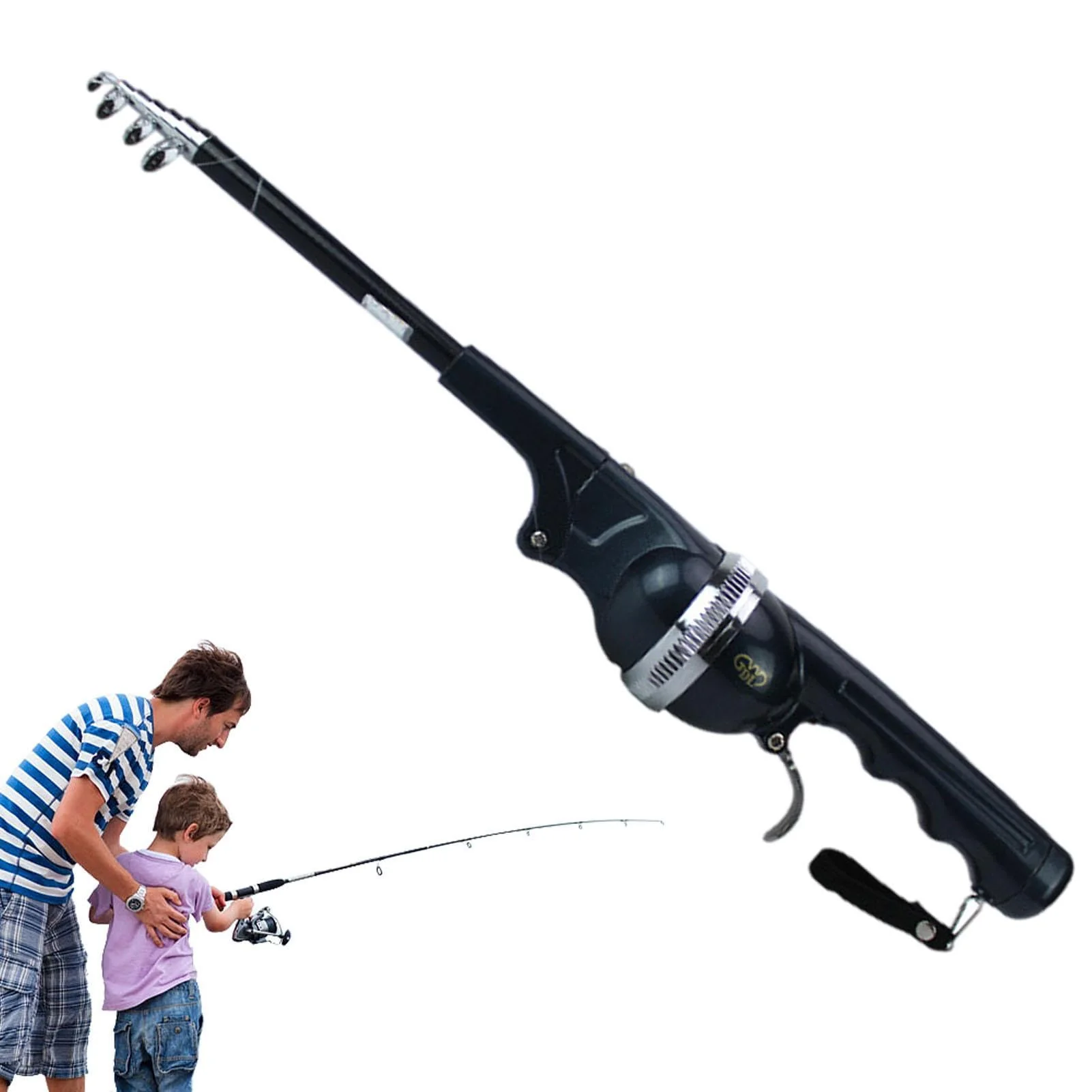 High Quality Folding Fishing Rod With Line Portable Pocket Throwing Rock Telescopic And Reel - Image 4