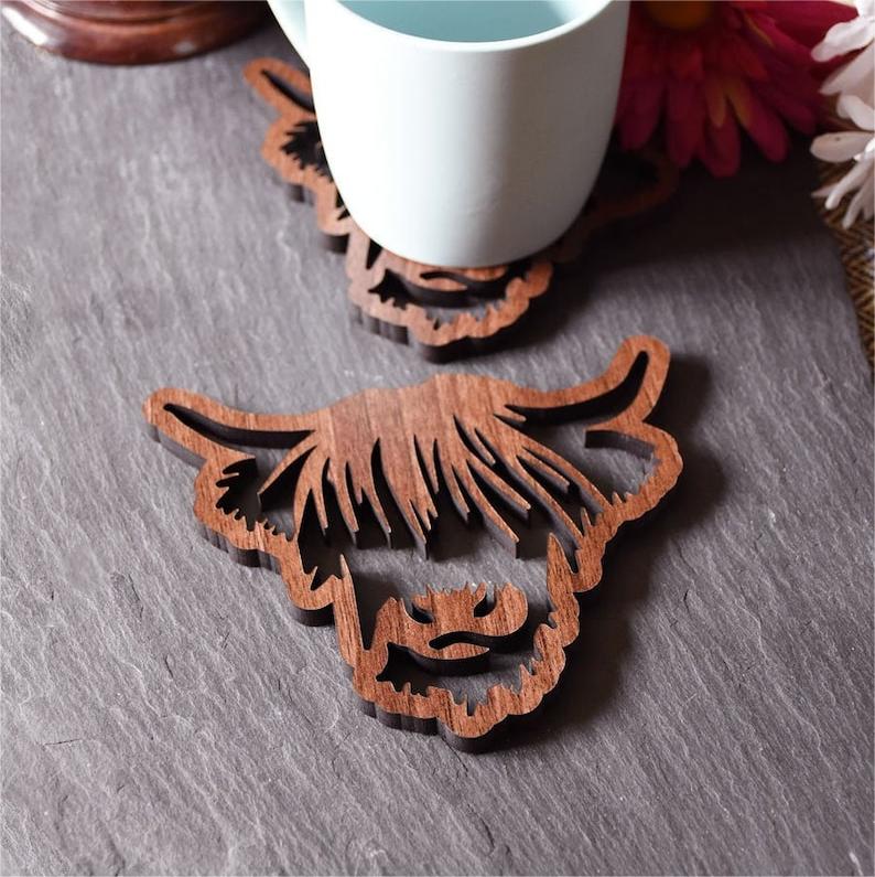 🐂Highland Cow Coaster - Image 3