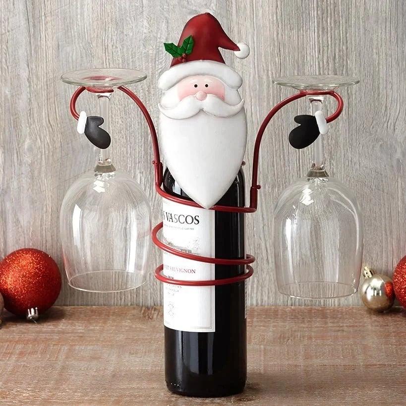 Holiday Wine Bottle & Glass Holders - Image 3