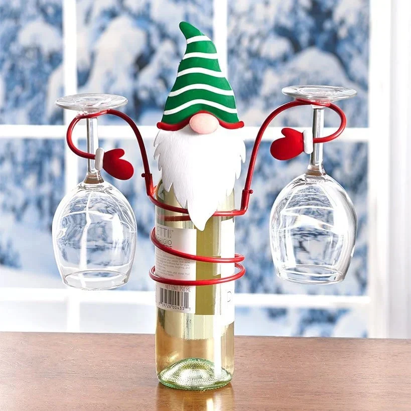 Holiday Wine Bottle & Glass Holders - Image 4