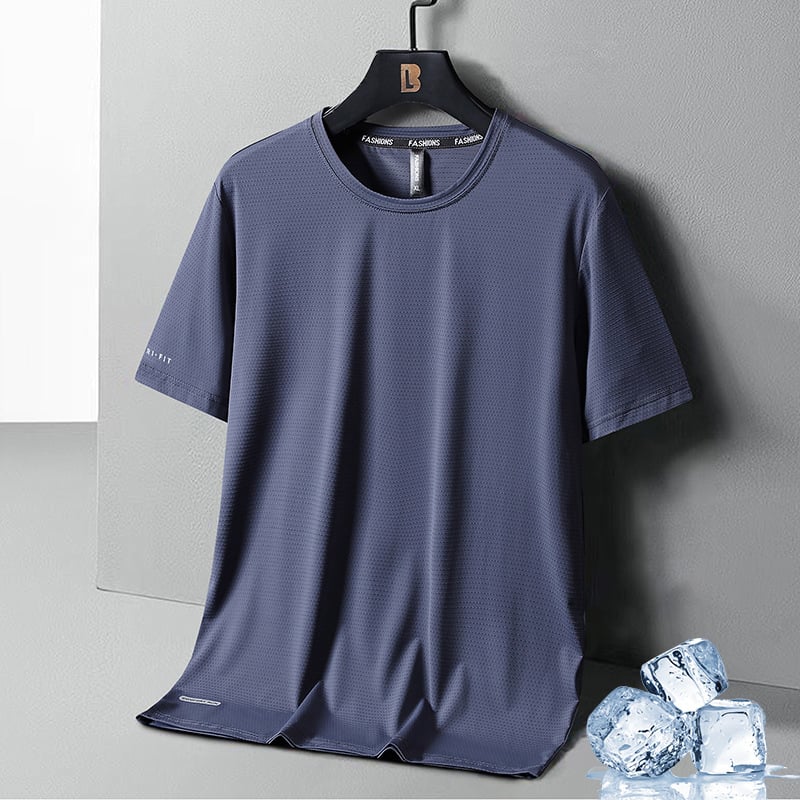SUMMER HOT SALE - 49% OFFIce Silk Round Neck T-Shirt - Image 2