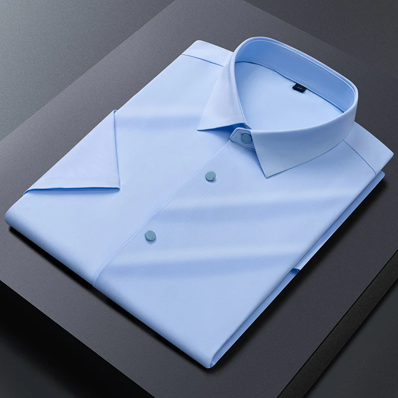 Ice Silk Seamless Stretch Shirt - Image 4