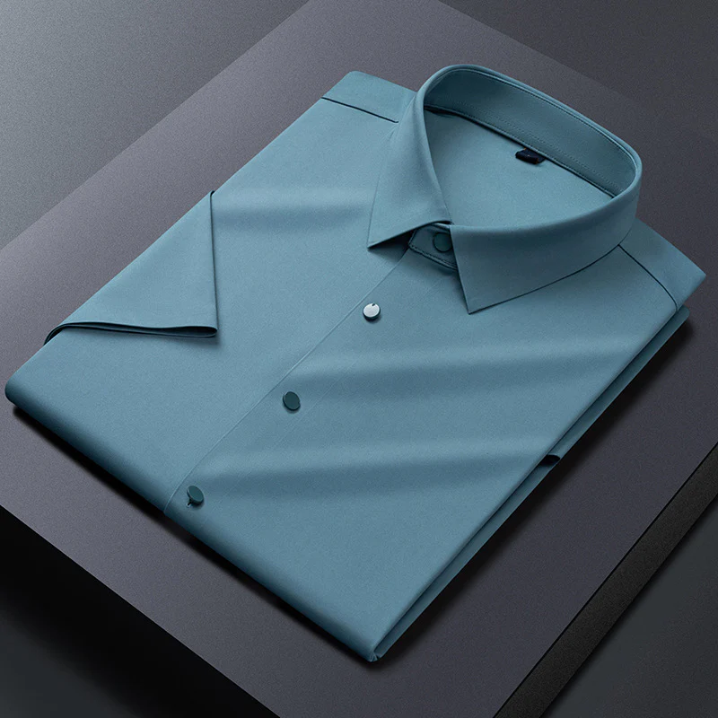 Ice Silk Seamless Stretch Shirt - Image 9