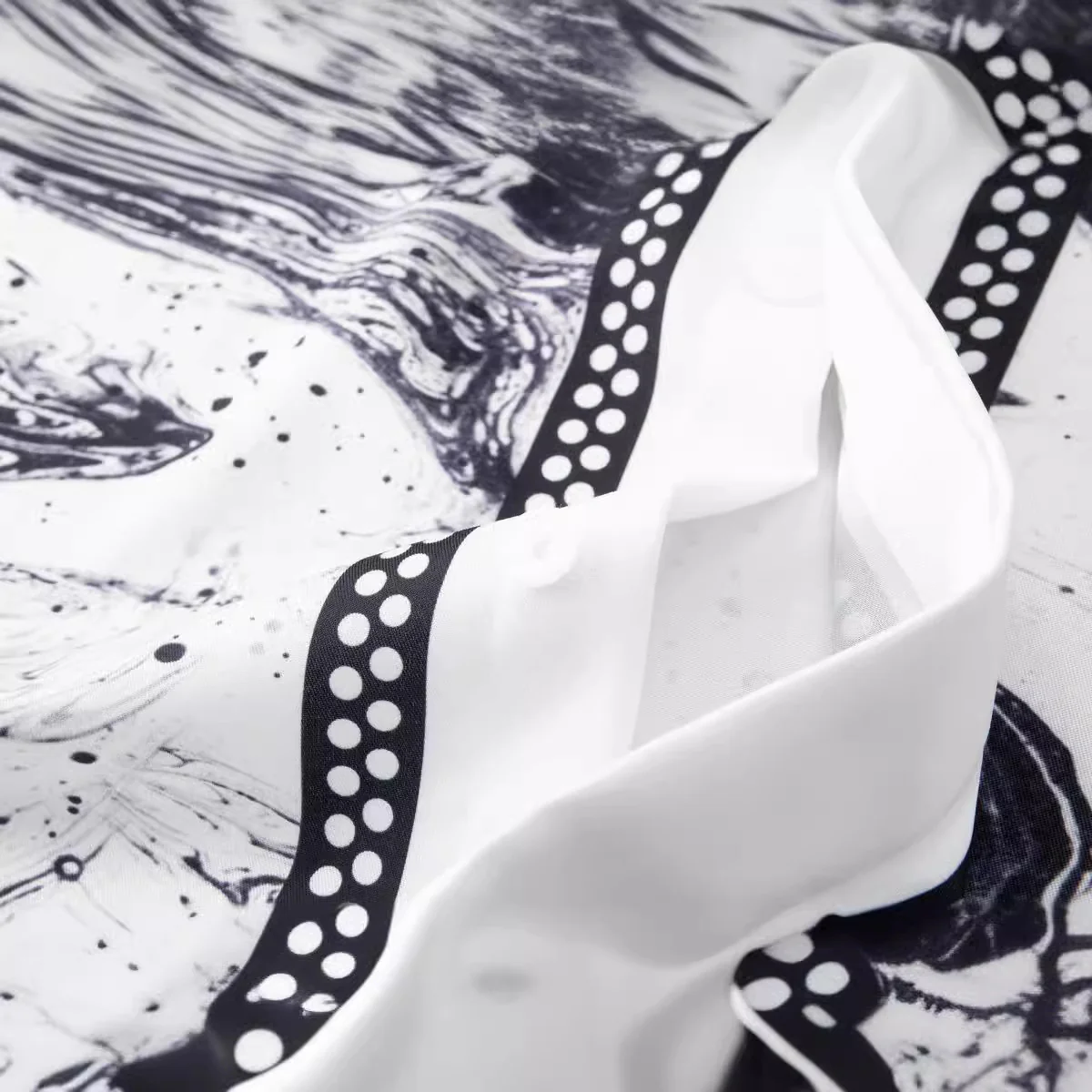 Ink ripple positioning digital printing men's long-sleeved shirt free of ironing vertical wrinkle-free shirt - Image 6