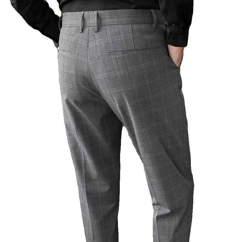 Korean style business casual plaid trousers - Image 2