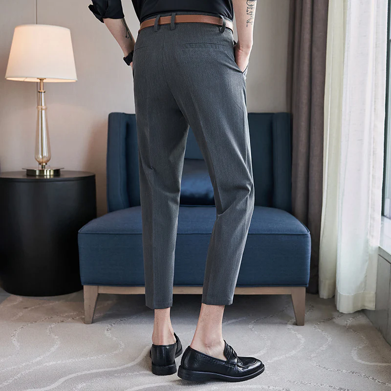 Korean style slim fit suit pants, no ironing - Image 6