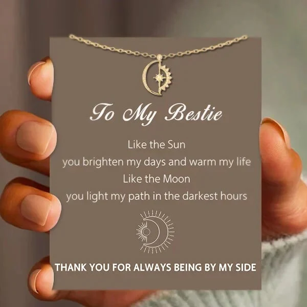 🔥To My Bestie Necklace - ''Thank you for always being by my side''👩‍❤️‍👩 - Image 2