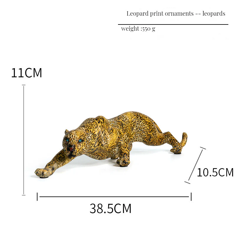 Leopard print ornaments, home office wine cabinet decorations - Image 5