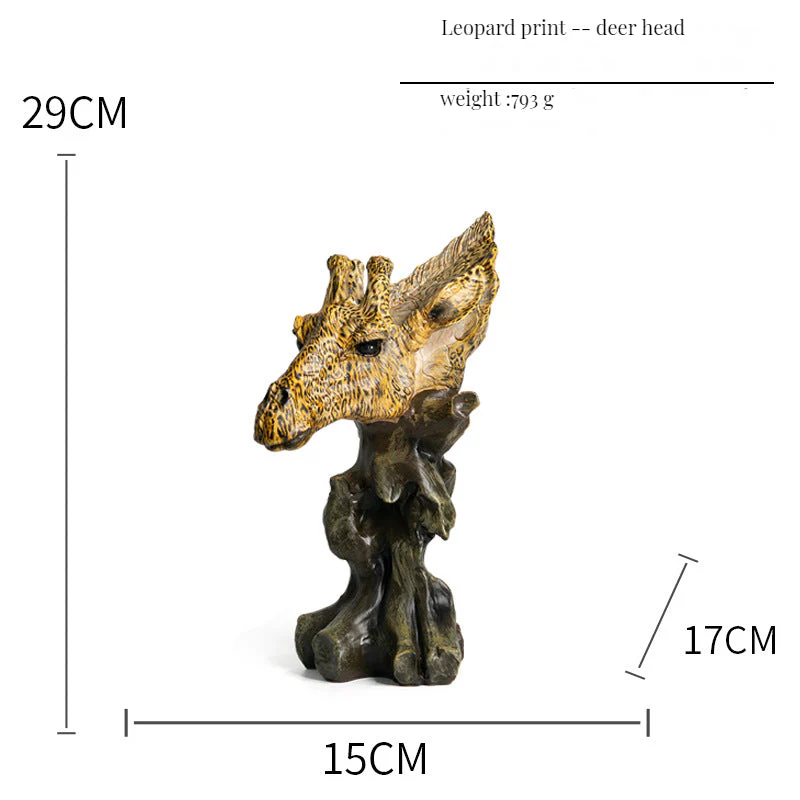 Leopard print ornaments, home office wine cabinet decorations - Image 6