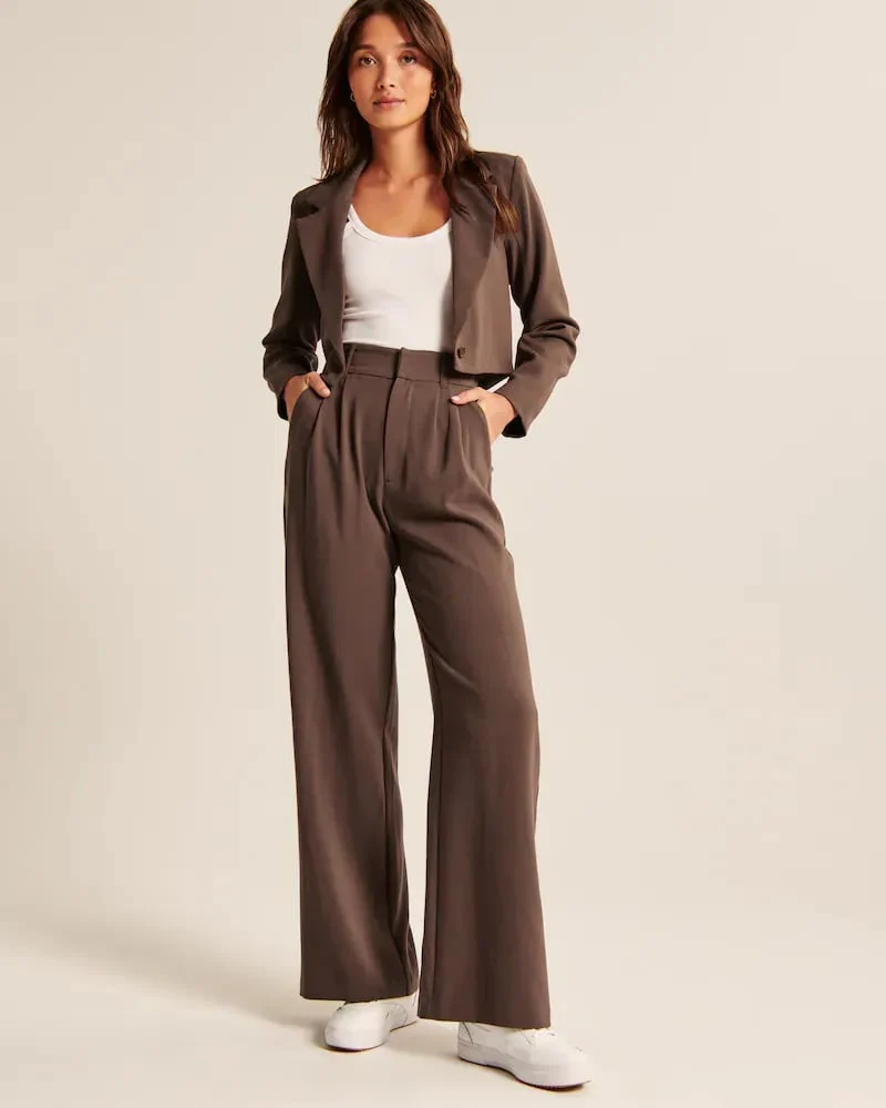 Lightweight Tailored Wide Leg Pants (Buy 2 Free Shipping) - Image 13