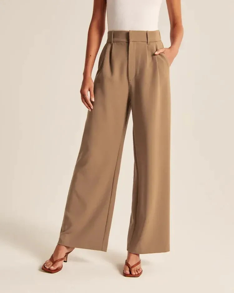 Lightweight Tailored Wide Leg Pants (Buy 2 Free Shipping) - Image 20
