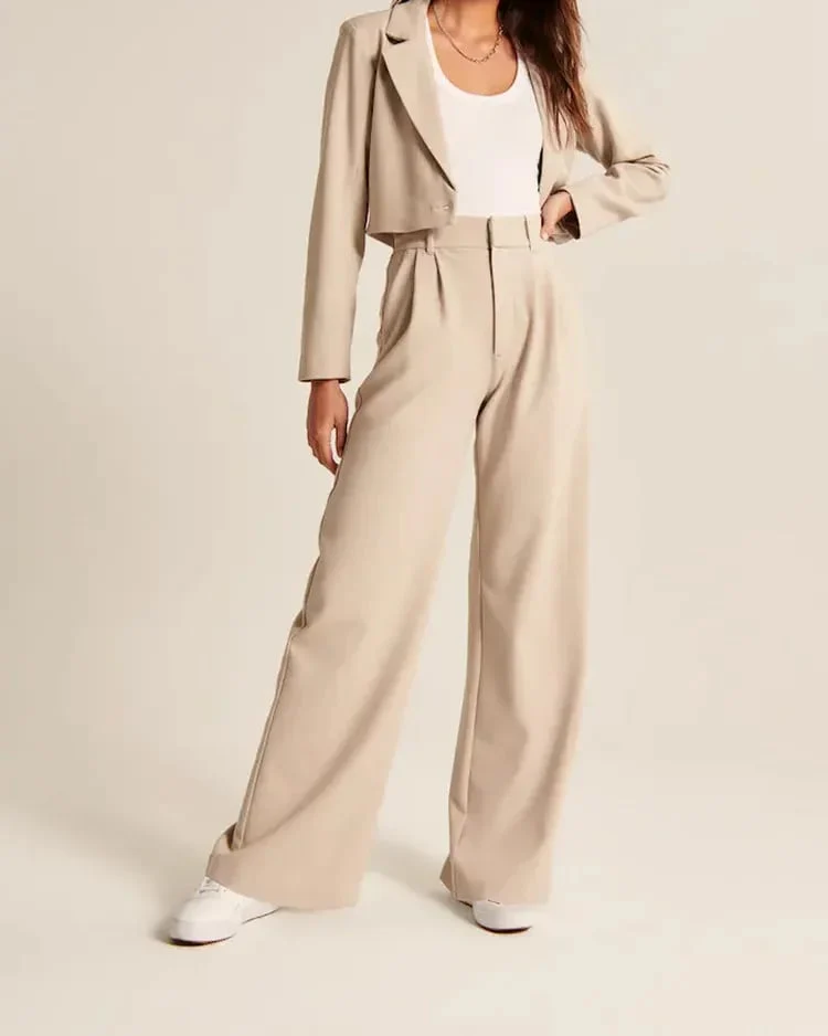 Lightweight Tailored Wide Leg Pants (Buy 2 Free Shipping) - Image 23