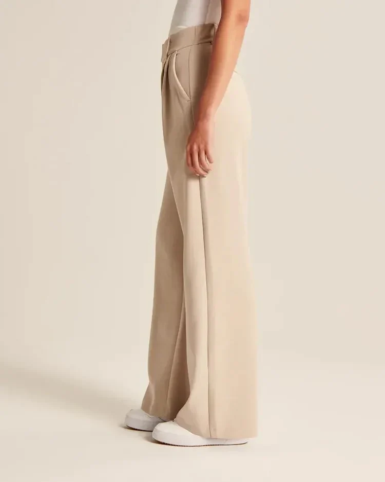 Lightweight Tailored Wide Leg Pants (Buy 2 Free Shipping) - Image 24