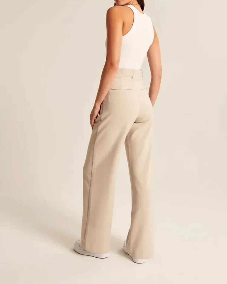 Lightweight Tailored Wide Leg Pants (Buy 2 Free Shipping) - Image 25