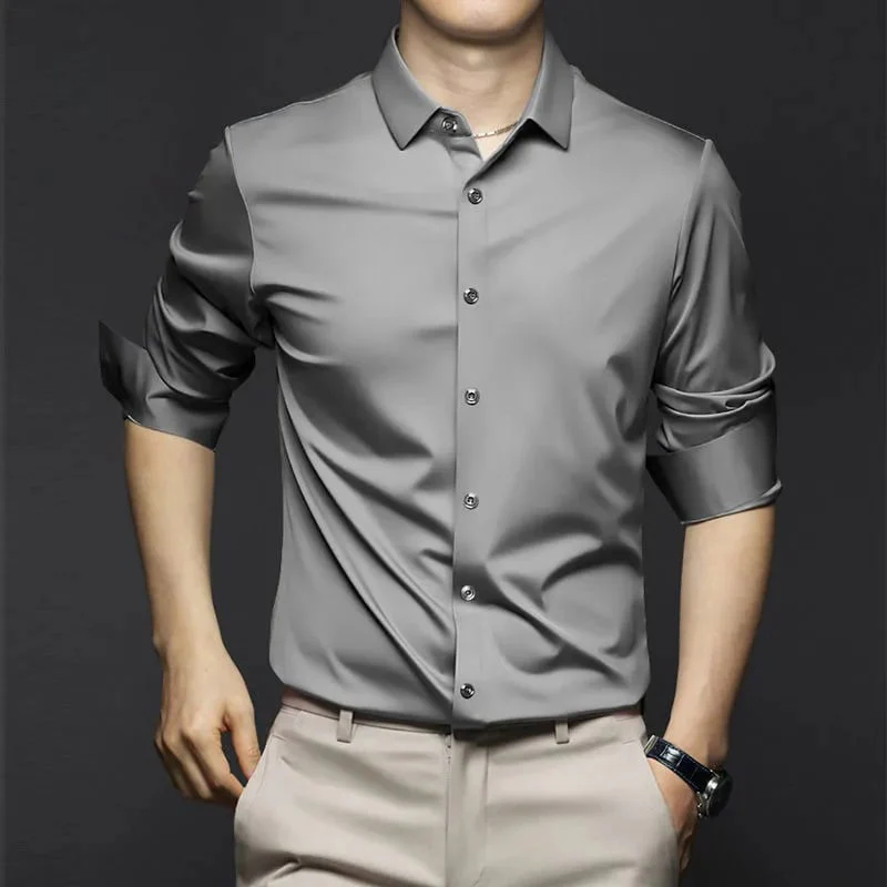 Men's Classic Breathable Comfortable Wrinkle Resistant Shirt - Image 5