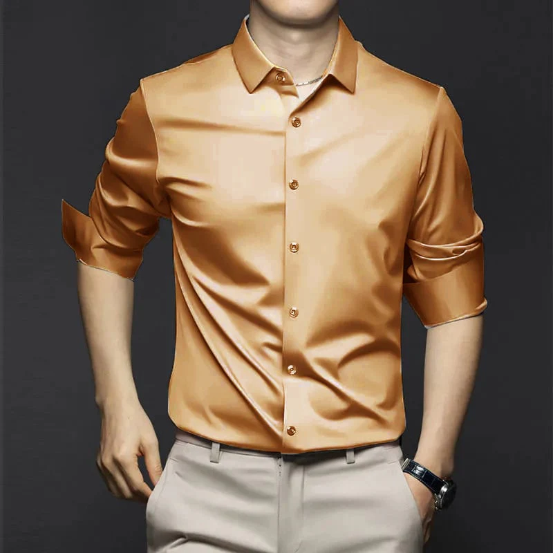 Men's Classic Breathable Comfortable Wrinkle Resistant Shirt - Image 7