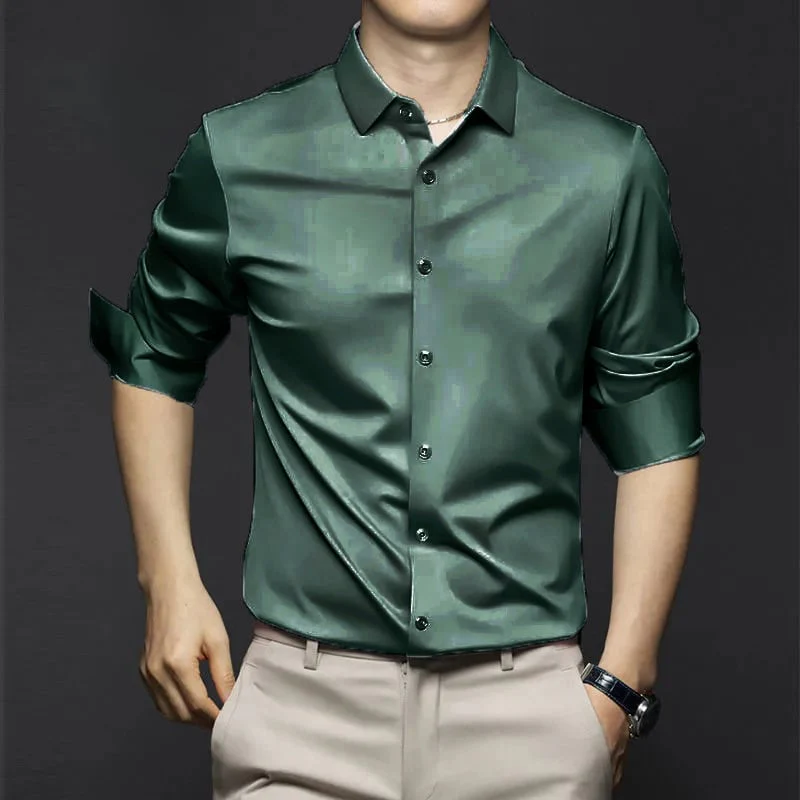Men's Classic Breathable Comfortable Wrinkle Resistant Shirt - Image 8