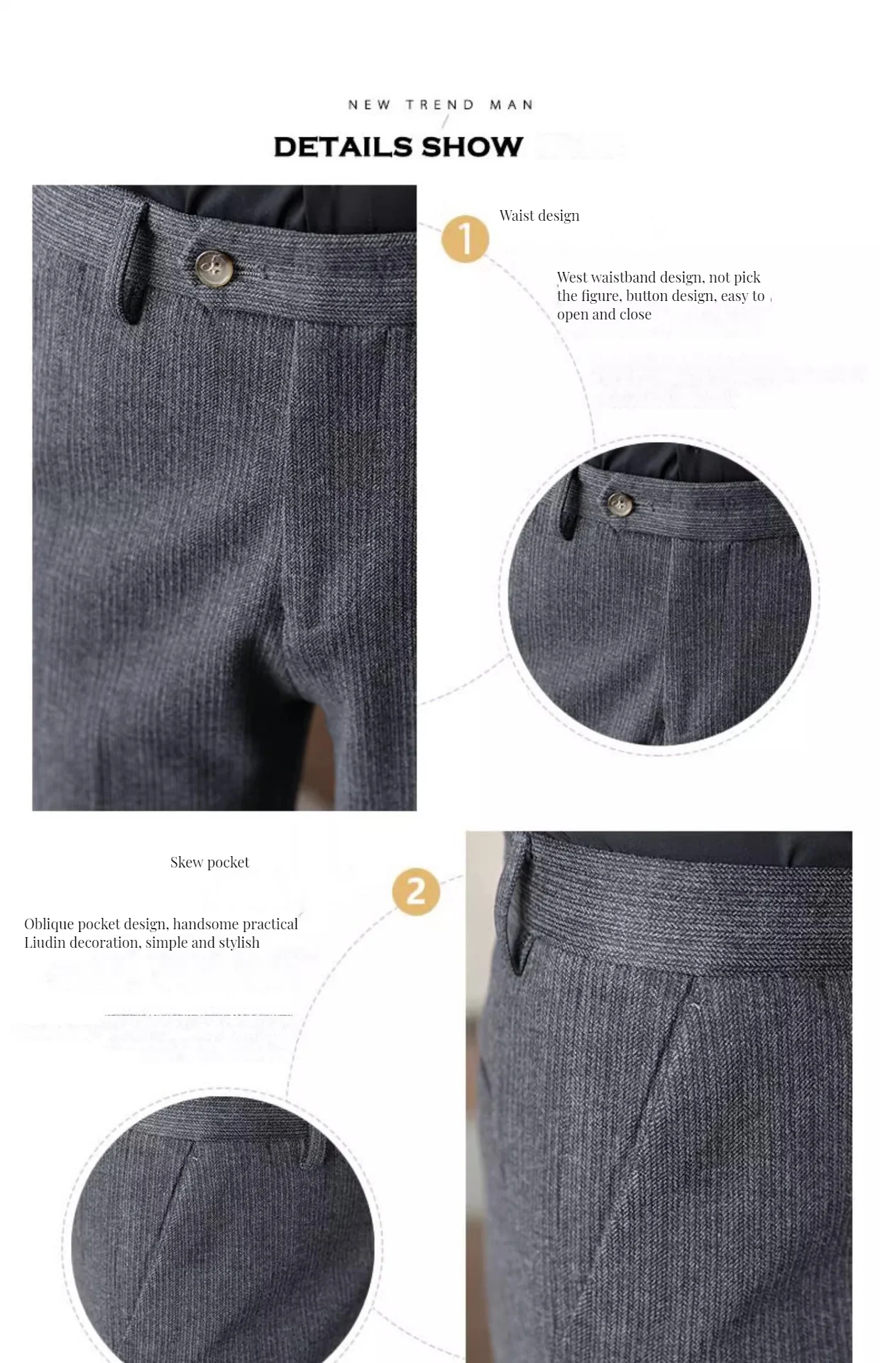 Men's Brushed Suit Pants - Image 7