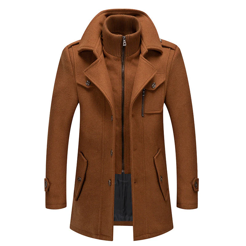 Men's Business Tweed Coat - Image 15