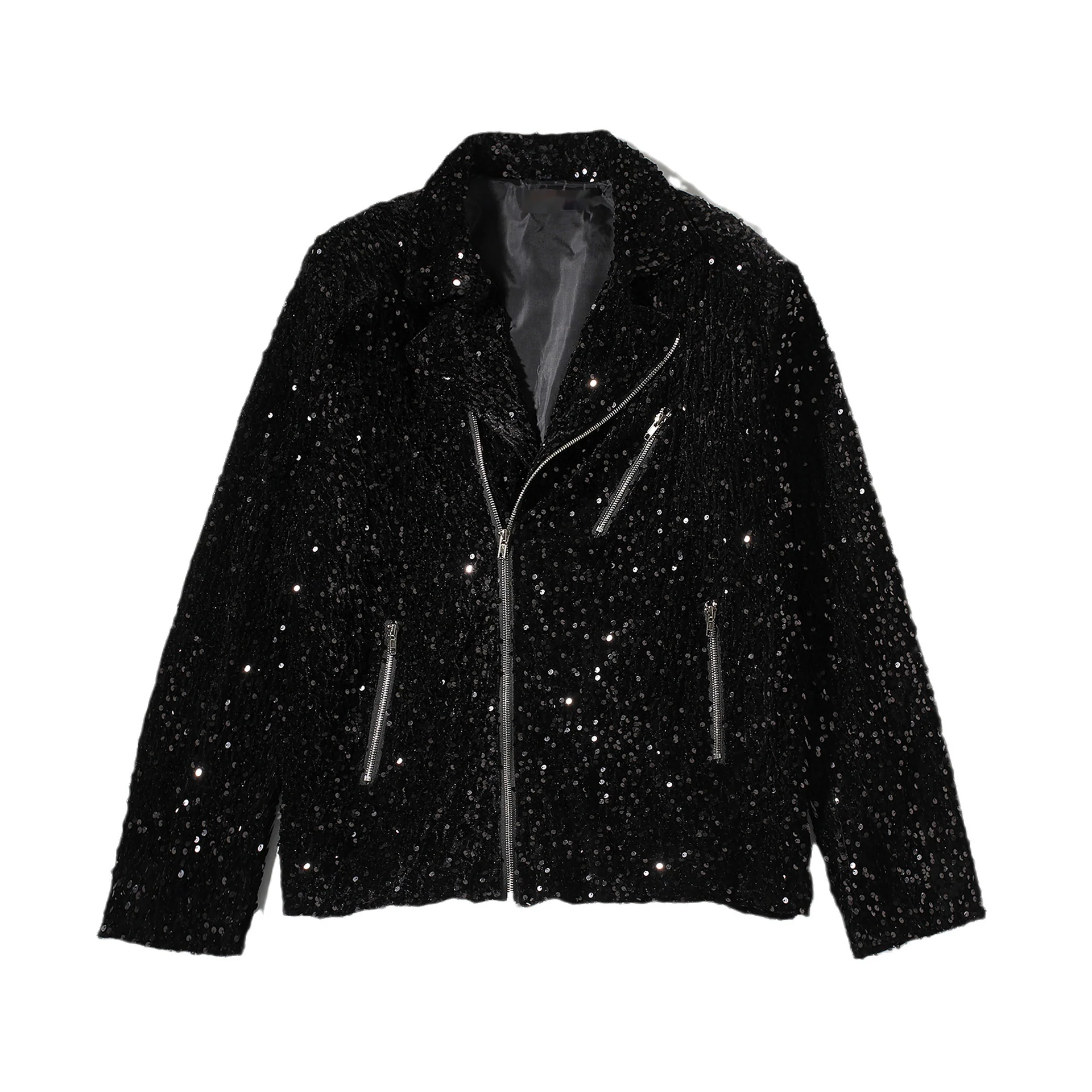 Men's Jackets Street Style Youth Fashion Trend Stage Group Buy Sequin Performance Costume - Image 5