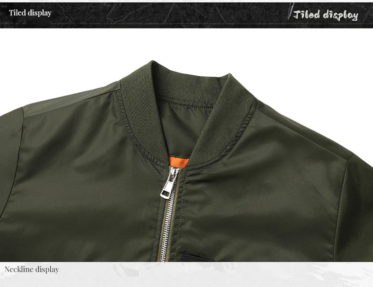 Men's loose short bomber jacket Hong Kong style coat baseball jacket - Image 4