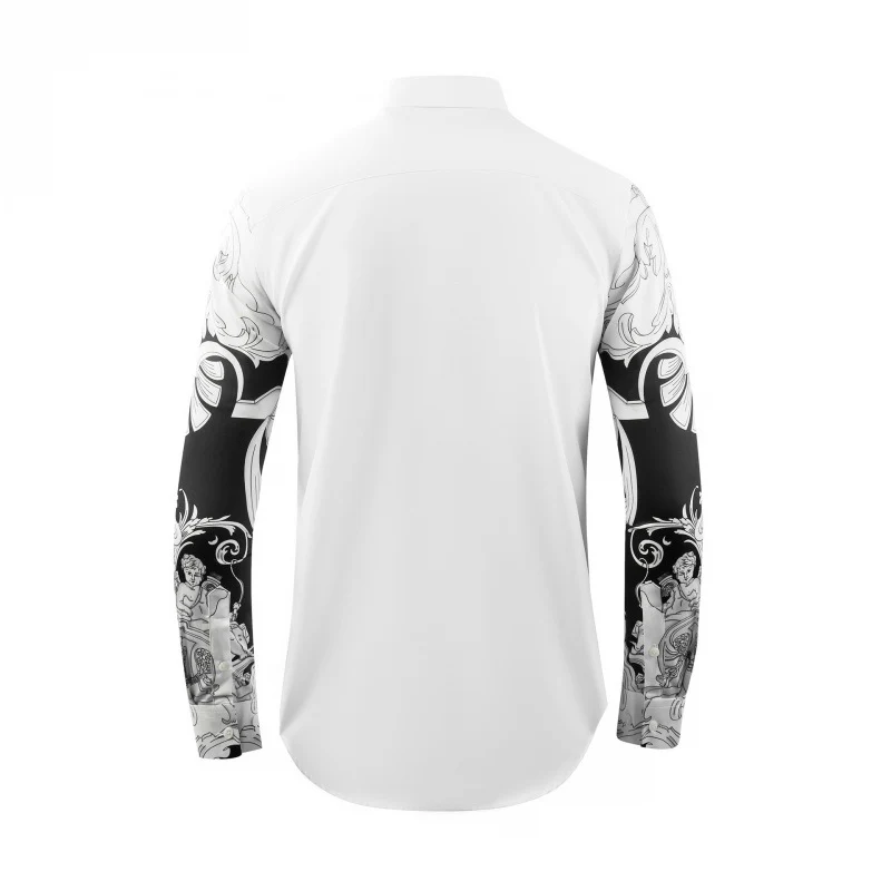 Men's Royal Floral Print Slim Fit Cotton Top - Image 5