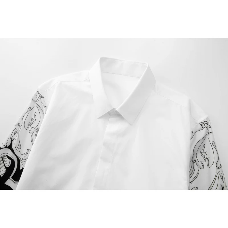 Men's Royal Floral Print Slim Fit Cotton Top - Image 9