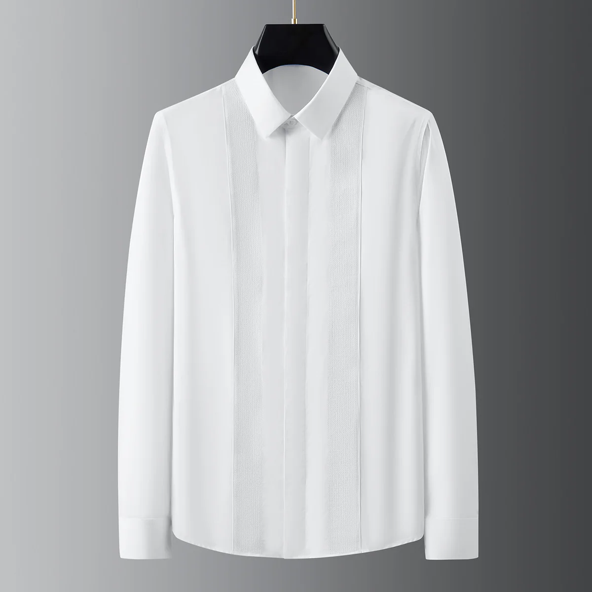 Men's sequin embroidery long sleeve shirt