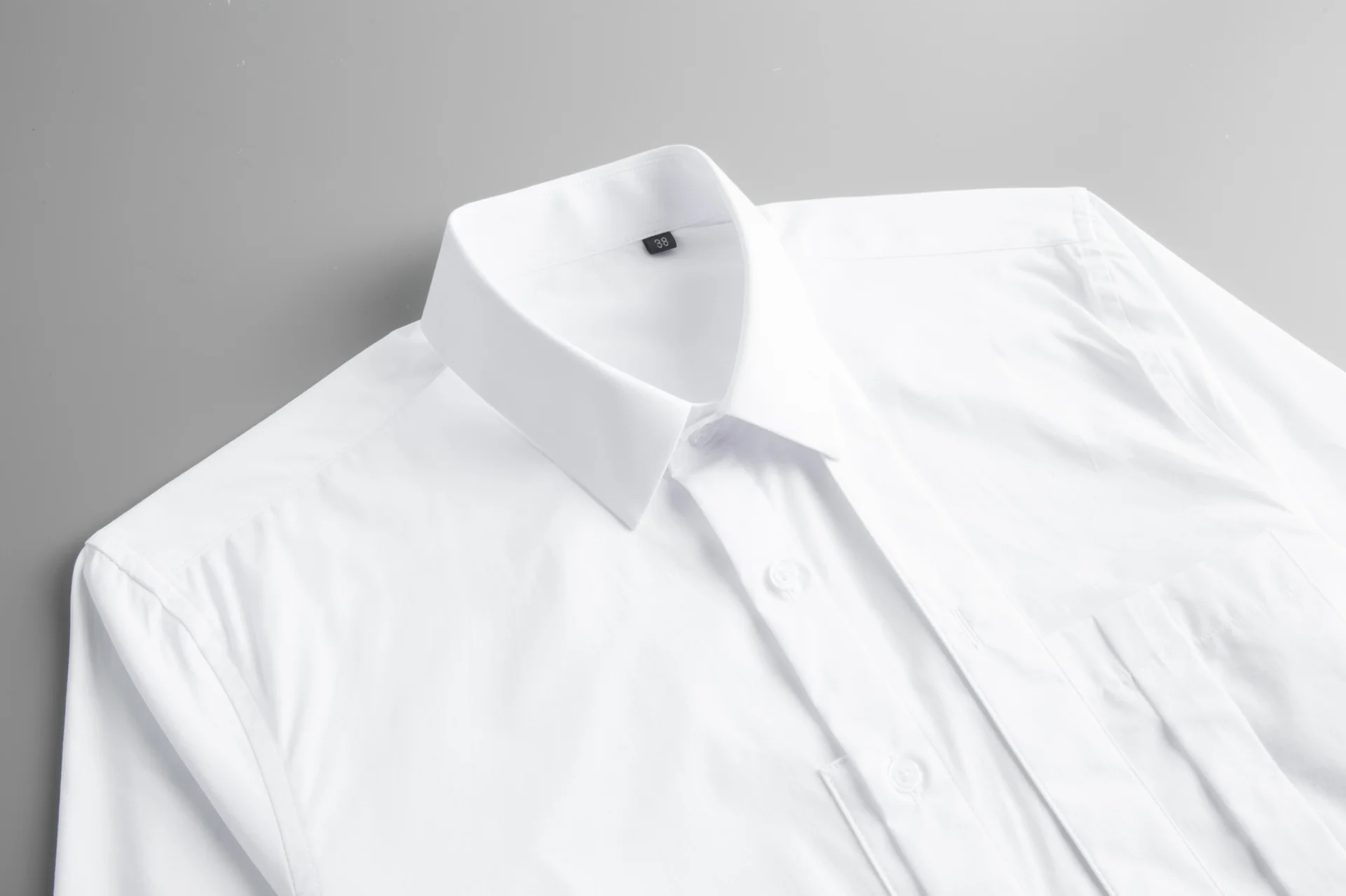 Men's shirt with pocket pleats and ribbon decoration - Image 5