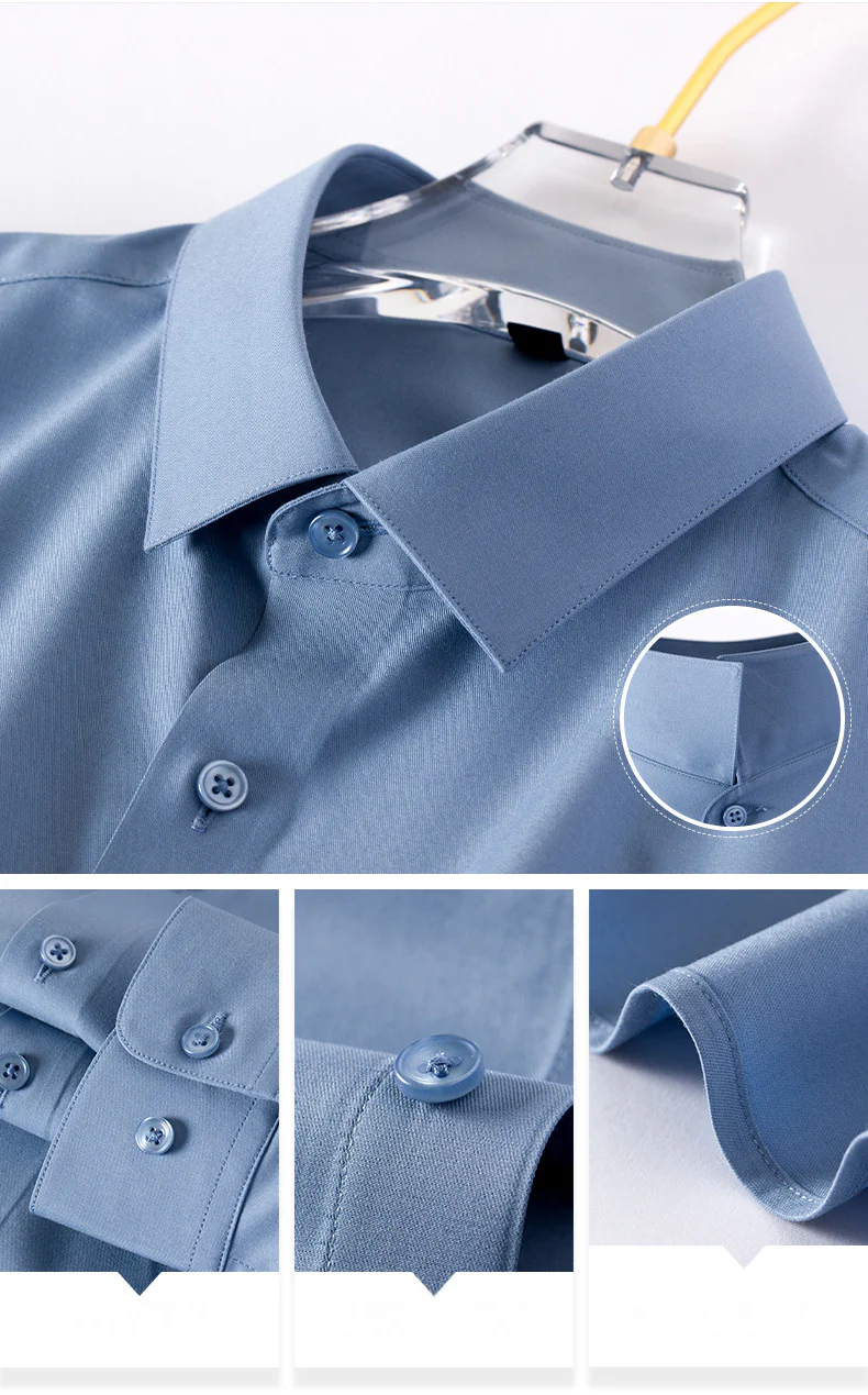 Men's Shirts Mulberry Silk Series High-end Non-ironing - Image 13