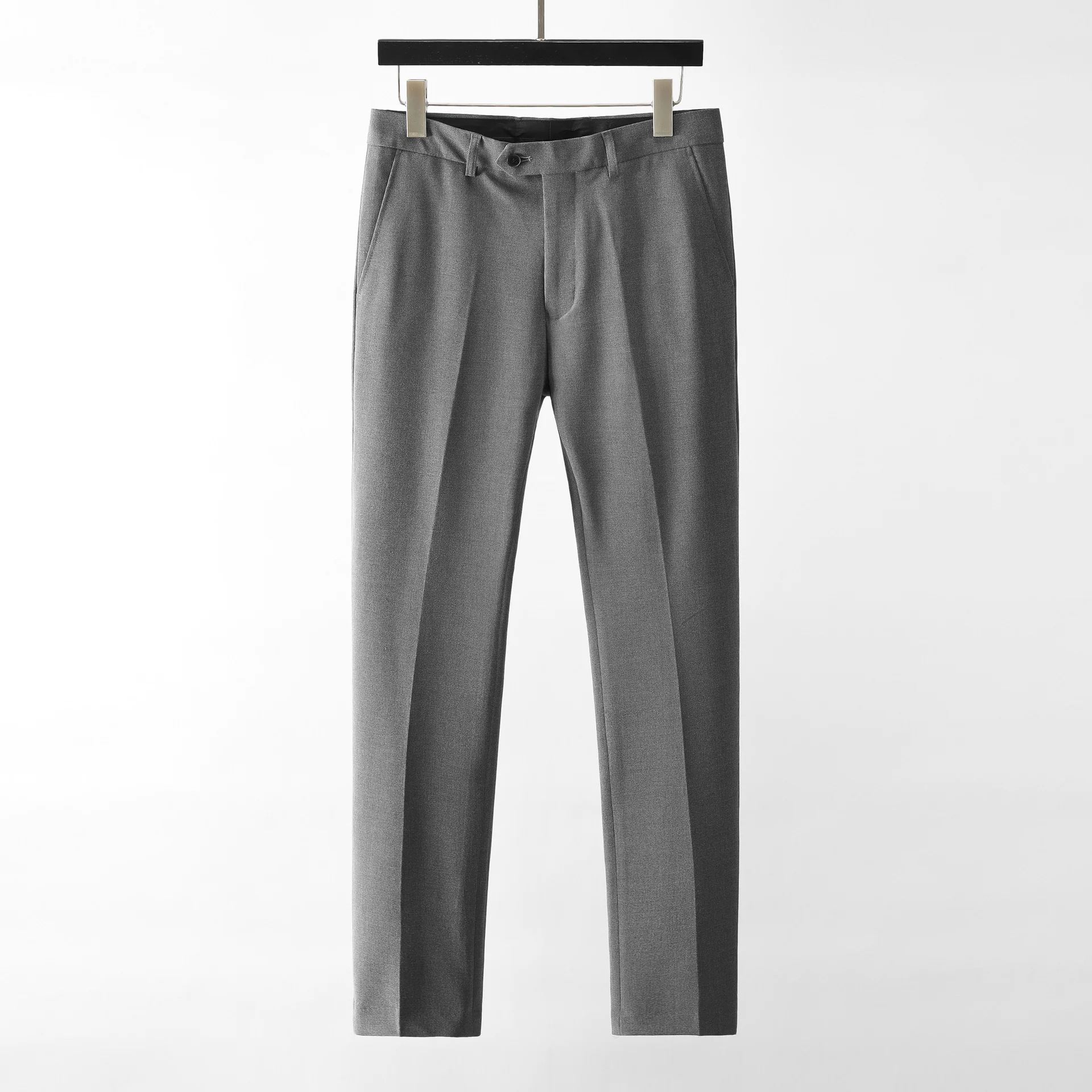 Men's straight black suit trousers - Image 5