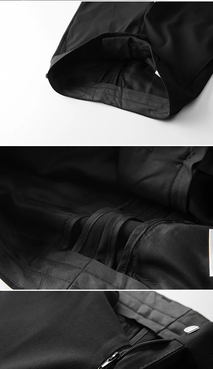 Men's straight black suit trousers - Image 7