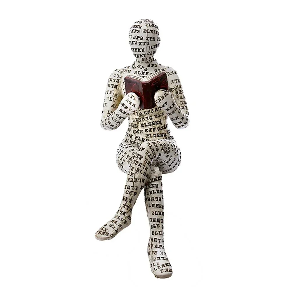 Nordic Modern Reading Woman Statue - Image 11