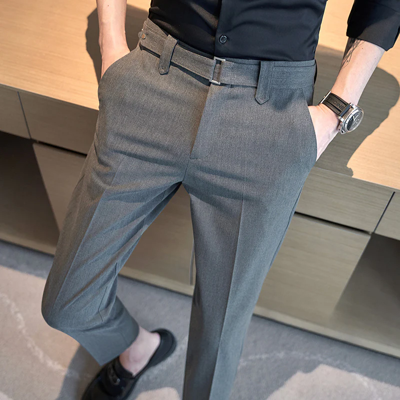Naples Italian style men's nine-point suit pants - Image 2