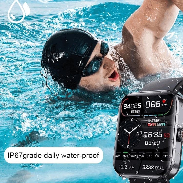 [All day monitoring of heart rate and blood pressure] Bluetooth fashion smartwatch - Image 4