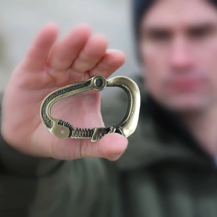 Novel Skull Carabiner with Articulated Cervical Column Clasp - Image 11