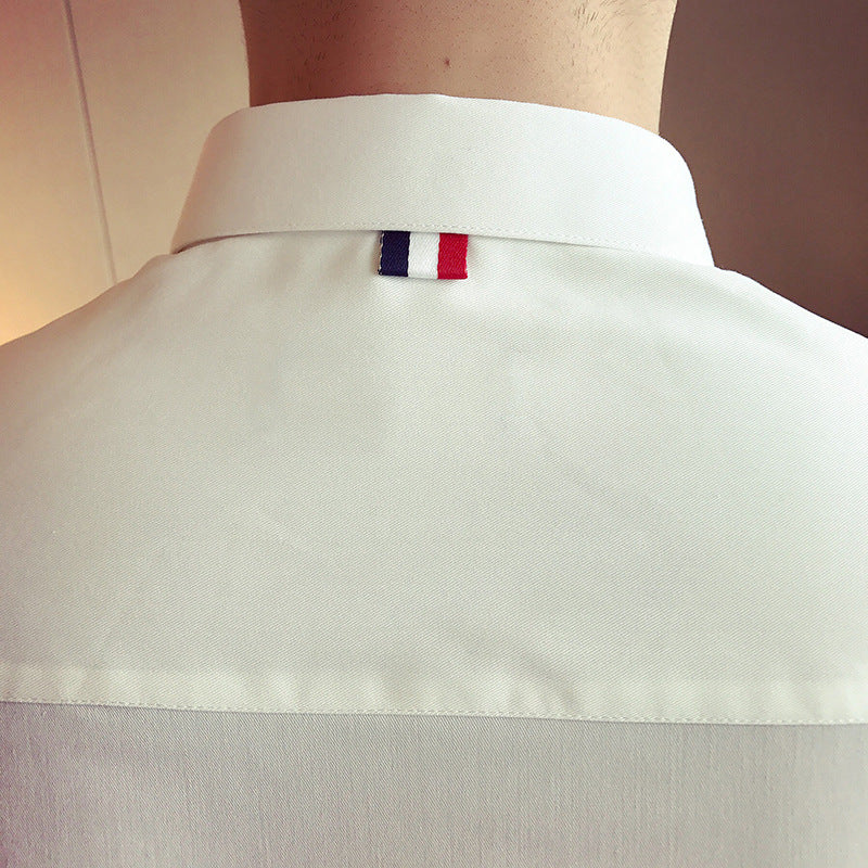 Personalized stripe casual long-sleeved shirt - Image 4