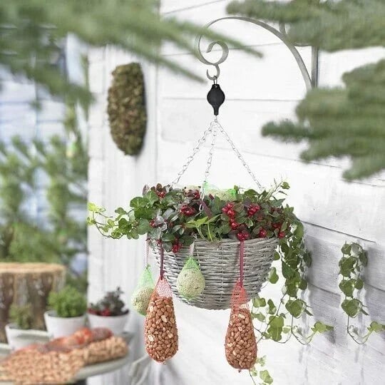 Plant Pulley Set For Garden Baskets Pots, Birds Feeder - Image 13